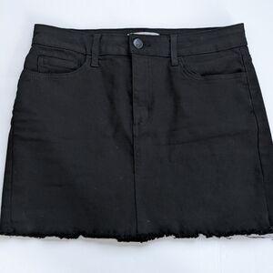 O2 Denim 5 Pocket Black Mini Skirt Size M